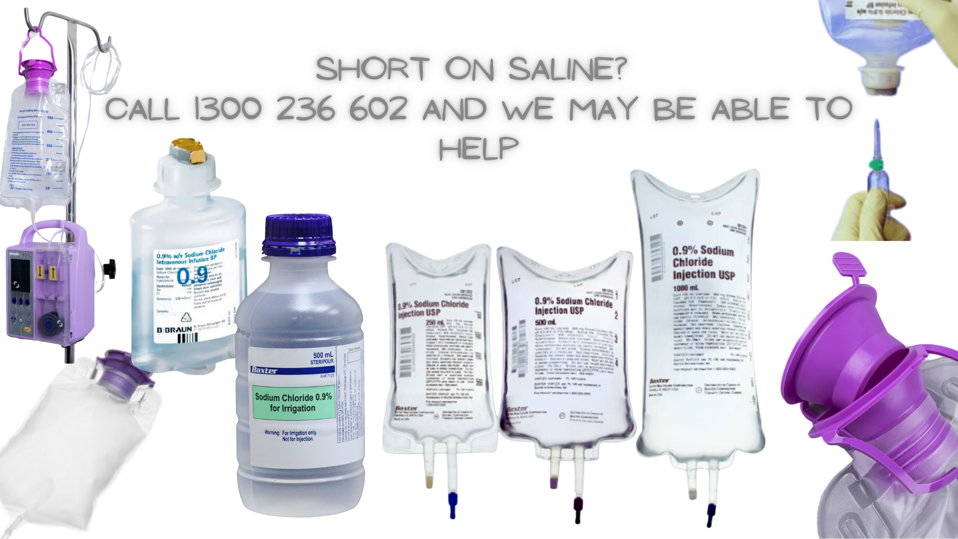 Sodium Chloride 0.9% IV Bags & Pour Bottles