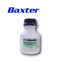 Baxter Sodium Chloride 0.9% Saline 100ml Pour Bottle - AHF7975