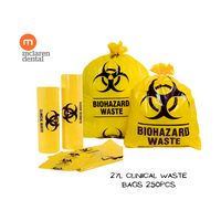 McLaren Yellow 27L Clinical Waste Bag, Biohazard Waste Bags 250pc