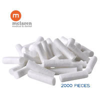 McLaren Dental Cotton Rolls  Size #2  2000pcs