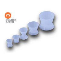 McLaren Dental Acrylic Silicone Mixing Cups (5pcs/set) Non-Stick 