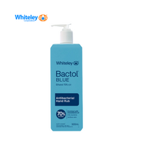 Whiteley Bactol Antibacterial Hand Sanitiser 500ml Pump Alcohol Gel