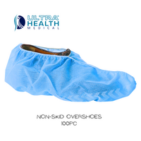 Ultra Health Medical Anti-Skid Blue Theatre Overshoes 100pcs