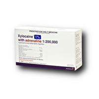 Xylocaine (Lignocaine) With Adrenaline 1% 20ml x5 Theatre Pack  (THIS IS A CONTROLLED SUBSTANCE WILL REQUIRE DOCTORS REG. TO PURCHASE THIS PRODUCT)