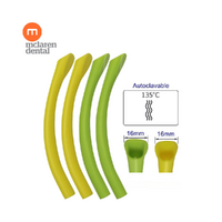 Autoclavable Suction Tubes HVE Evacuator Tips Green / Yellow 10pcs