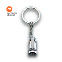 Chrome Tooth Key Ring