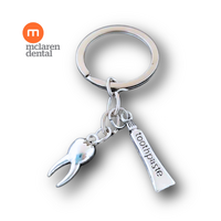 Dental Tooth & Toothpaste Key Ring