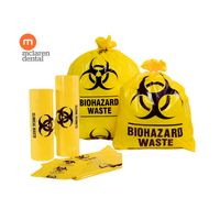 McLaren Yellow 34L Clinical Waste Bag, Biohazard Waste Bags 250pc