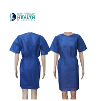 Ultra Health Medical Short Sleeve Tie Back Gowns 50pc Regular Size