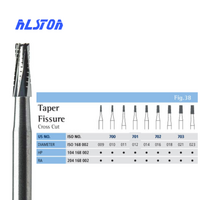 Prima Alston Tapered Fissure Steel Burs RA Latch 6pcs