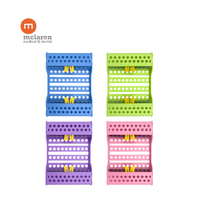 McLaren Dental 10 Row Autoclavable ABS PLastic Instrument Sterilization Cassette 