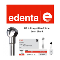 Edenta TC HP Straight Handpiece Allport Round Surgical Bur (Single) 141 104