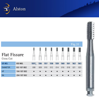 Prima Alston Flat Fissure Steel Burs RA Latch 6pcs