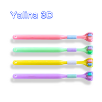 Yalina 3D Super Soft 3 Side Toothbrush Triple Head 3 Pack (For Children or Limited Motor Function Patients)