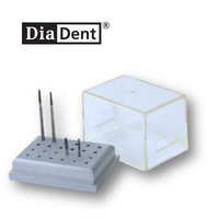 DiaDent Steri Bur Block With Cover Type C 12 FG and 12 RA Burs