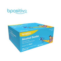 bpositive  70% Isopropyl Alcohol Skin Cleansing Swabs (Box of 200)