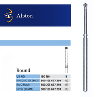 Prima Alson Surgical TC Bur HP Round #8 023 10pcs